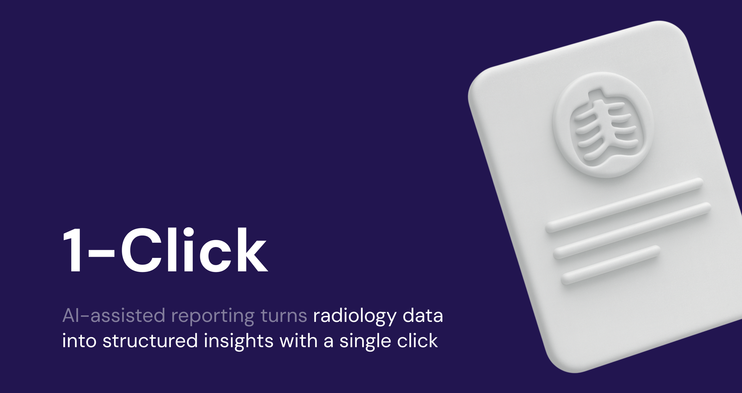 One-Click AI Platform for Medical Image-to-Report Conversion